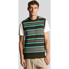Lyle & Scott Veste Lyle & Scott Glen Fair Isle Vest Olive