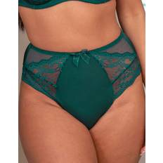 Green Knickers Pour Moi Flora Deep Brief Forest