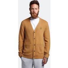 Oro - Uomo Cardigan Lyle & Scott Mens Brushed Cardigan in Yellow