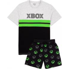 Clothing Microsoft Colour Block Short Pyjama Set Black