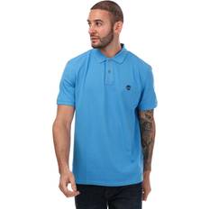 Tops Timberland Men's Mens Pique Short Sleeve Polo Shirt Blue 42/Regular