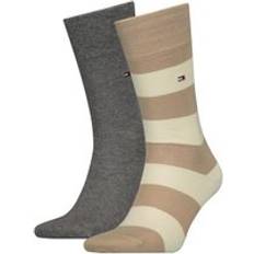 Tommy Hilfiger Beige Underwear Tommy Hilfiger Men's Pack Men's Rugby Sock Cream 9/9.5/10.5/10/11