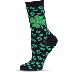 Leopard - Women Socks MeMoi Women's Leopard Clover Bamboo Crew Socks