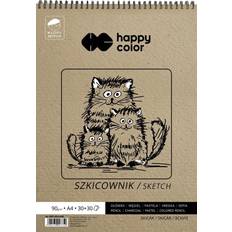 A4 90g papir Happy Color Spiral Sketchbook A4 90g 60 sheets