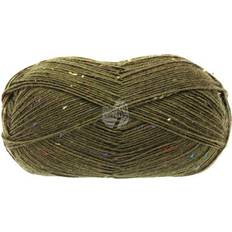 Lana Grossa Meilenweit 100 Tweed Garn 168 Loden Grøn