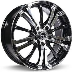 17" Car Rims RTX Arsenic 17X7 5-100/114.3 42P C73.1 BLACK MACHINED Wheel