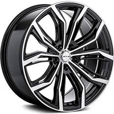 17" Car Rims RTX Black Widow 17x7.5 5x114.3 ET42 CB73.1 Black Machined Wheel