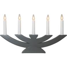 Star Trading Navida Dark Grey Adventslysestage 42cm