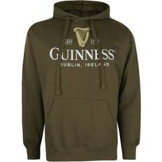 Multifargete Gensere Guinness Mens Harp Hoodie Dark Olive