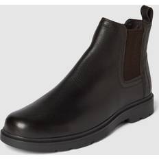 Geox Men Chelsea Boots Geox Spherica Wide Fit EC1 Leather Chelsea Boot, Coffee