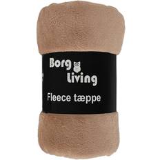 Borg Living Fleece tæppe Brun (200x)