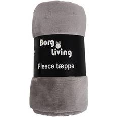 Borg Living Fleece tæppe Grå