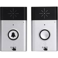 Wireless Voice Home Doorbell Electric Remote Phone Ring Intercom 200M Transmission SILVER Grey