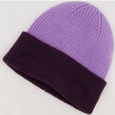 Ulla Popken Beanie, farget oppbrett, myk ribbestrikk One