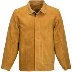 Marrone Giacche da Lavoro Portwest Leather Welding Jacket Tan