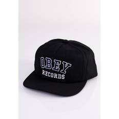 Obey Accessoires Obey Records Panel Black Cap Schwarz