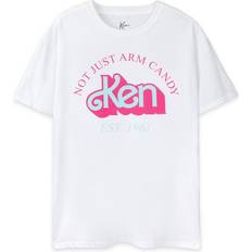 Barbie Not Just Arm Candy Ken Retro Short-Sleeved T-Shirt White