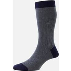 Fabric - Men Underwear Pantherella Men's Men's Fabian Herringbone Sock Navy/Multi 10/11/11.5/10.5/12