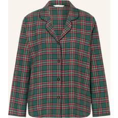 Cyberjammies Whistler Check Pyjama Top, Dark Green/Red