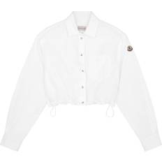 Moncler Shirts Moncler Cropped Cotton Shirt White