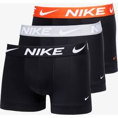 NIKE Mens Black Elasticated-waistband Pack of Three Stretch Recycled-polyester Boxer Briefs