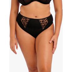 Leopard Trosor Elomi Namrah High Leg Knickers, Jet