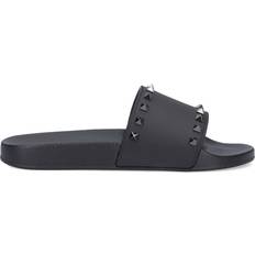 Valentino Garavani Slippers & Sandals Valentino Garavani Black Rockstud Slides NERO/AL CAMPIONE IT