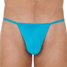 Elastane/Lycra/Spandex - Men Knickers Hom Herren Federn String, türkis