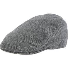 Barbour Headgear Barbour Cheviot Herringbone Tweed Flat Cap, Charcoal Check