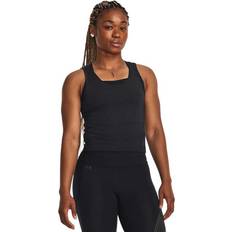 Black Tank Tops Under Armour Motion Sleeveless T-shirt Black Woman