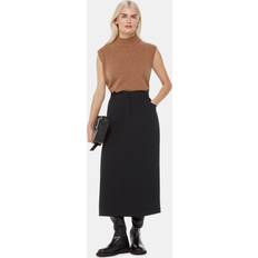 Fabric - Woman Skirts Whistles Petite Abigail Tailored Midi Skirt, Black