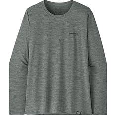 Patagonia Women T-shirts Patagonia Long Sleeve Capilene Cool Daily Graphic Women's T Shirt Sandflat Bonefish: Sleet Green X-Dye