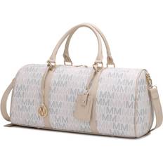 Leather - White Duffel Bags & Sport Bags MKF Collection Jovani Duffle Weekender Handbag