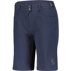 Scott Vrouw Shorts Scott Flow Trail With Pad Shorts - Blauw