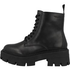 Tamaris Damen Schuhe Tamaris Damen Combat Boots, Frauen Stiefeletten,TOUCHit-Fußbett,uebergangsschuhe,uebergangsstiefel,schnürstiefel,boots,BLACK UNI,39