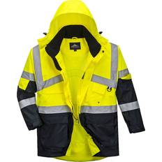 XS Work Jackets Portwest 2-farbige atmungsaktive Warnschutzjacke, Größe: XXL, Farbe: Gelb/Marine, S760YNRXXL