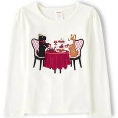 Gymboree gymboree,and Toddler Embroidered graphic Long Sleeve T-Shirts,Tea Time Pups,10