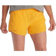 Marmot Dam Wm's Elda Short 4 tum ventilerande funktionella shorts, snabbtorkande träningsshorts med UV-skydd, elastiska bouldering-shorts, Golden Sun