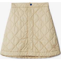 Nylon Skirts Burberry Quilted Miniskirt Gonne - Beige