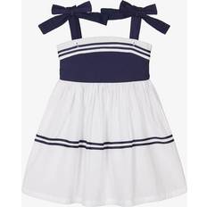 Powell Craft Girls Navy Blue & White Dress Blue 4-5 year