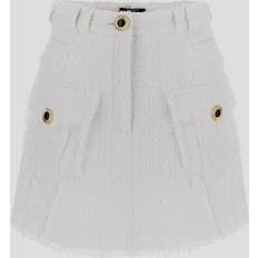 Viscose Skirts Balmain Minirock aus Tweed Weiß XS-S