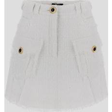 Balmain Kläder Balmain Tweed miniskirt white