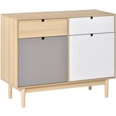 Furniture Homcom Colour Block With Drawers