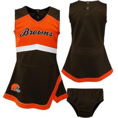 Orange Dresses Children's Clothing Outerstuff Infant Girls Brown, Orange Cleveland Browns Cheer Captain Jumper Dress Brown, Orange Brown/Orange