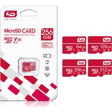 Shein LD micro sd card Memory Card A1 Class10 UHS-I Micro SD Card V30 U3 TF 32 GB64GB 128GB 256GB 512GB for Camera Smartphone Game RED