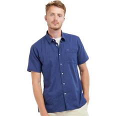 Barbour Chemises Barbour Mens Nelson Short Sleeve Summer Shirt Indigo Navy