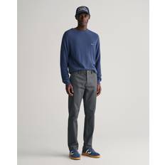 Gant Pants Gant Anthracite Grey Slim Fit Tech Prep Chinos