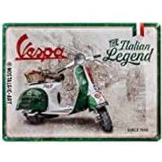 Vespa Retro Metalskilt Italian Mål 40 x 30 cm