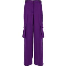 Versace Pants & Shorts Versace Satin Cargo Pants Purple