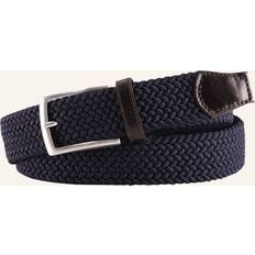 Profuomo Braided Belt Navy Dark Blue Blue 33.5 33.5